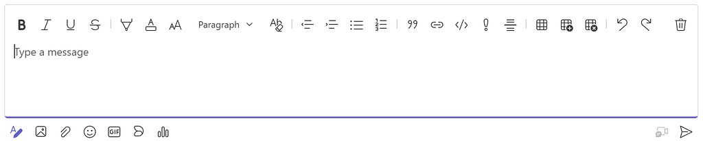 Microsoft Teams Instant Message